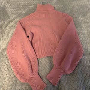 Forever 21 pink ribbed sweater